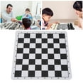 thumbnail image 3 of PU Leather Chessboard, Chess Mouse Pad 24x23.6cm Tear Proof Easy To Clean Wear   For Gift, 3 of 8