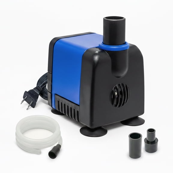 AquaDream 133 GPH Submersible Pump, Ultra Quiet 6.5W Water Pump with Adjustable Flow & 2.9ft Lift – Aquarium, Fish Tank, Fountain, Hydroponics, Pond Pump
