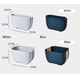 thumbnail image 4 of Mini bote de basura plegable para colgar en la puerta del armario de cocina, color blanco, 4 of 4