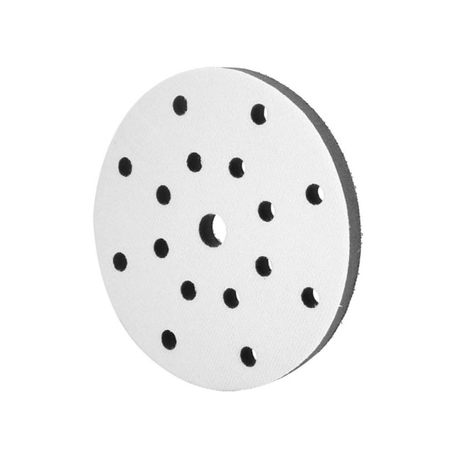 Risegun Almohadilla De Amortiguación De Interfaz De Densidad Suave De Gancho Y Bucle, Almohadilla De Amortiguación De Espuma De 150 Mm De Diámetro Almohadilla De Amortiguación (6 Inches 17 Holes)