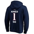 thumbnail image 3 of Men's Navy New England Patriots #1 Dad Pullover Hoodie, 3 of 3