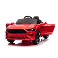 thumbnail image 1 of Mustang Style Ride On 12V Battery & Hydraulics | Leather Seat & Rubber Tires Remote Control, 1 of 5
