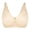Beige2, variant on Womens Bras Comfortable Older Front Closure Convenient Everyday Mid Buttons Gathering Supportive Seamless Underwear for Women