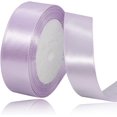thumbnail image 1 of LAICAIW Solid Color Violet Satin Ribbon, 1 Inches x 25 Yards Fabric Satin Ribbon for Gift Wrapping, Crafts, Hair Bows Making, Wreath, Wedding Party Decoration and Other Sewing Projects, 1 of 7