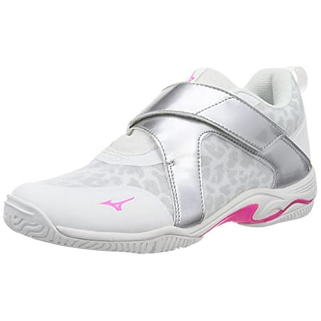 

[Mizuno] Fitness Shoes Wave Divers LG LITE 2 Indoor Studio Gym Exercise White x Pink x Silver 24.5 cm 2E