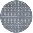 thumbnail image 3 of Madison Transitional 8' Round Dark Gray and Cream Polypropylene Indoor Area Rug, 3 of 8