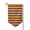 Sharp Corner, variant on Rainbow Stripe Pattern Double Sided Garden Flag for Indoor Outdoor Decorations 12.5 * 18 Inches Fillet