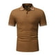 thumbnail image 1 of Gibobby Camisas Tipo Polo para Hombre Polo de piqué de algodón sólido de Manga Corta para Hombre(Marrón,M), 1 of 5