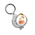 thumbnail image 1 of Coconut Tree Beach Pattern Illustration Nail Clippers Sharp Fingernail Stainless Steel Cutter, 1 of 3
