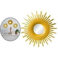 thumbnail image 3 of Decoración de pared de fondo Espejos Bonnyco Espejo decorativo circular moderno dorado Oro en forma de sol, 3 of 9