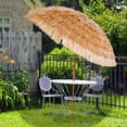 thumbnail image 2 of Backyard X-Scapes Tiki Thatch Umbrella for Patio, Natural, 8' D, 2 of 6