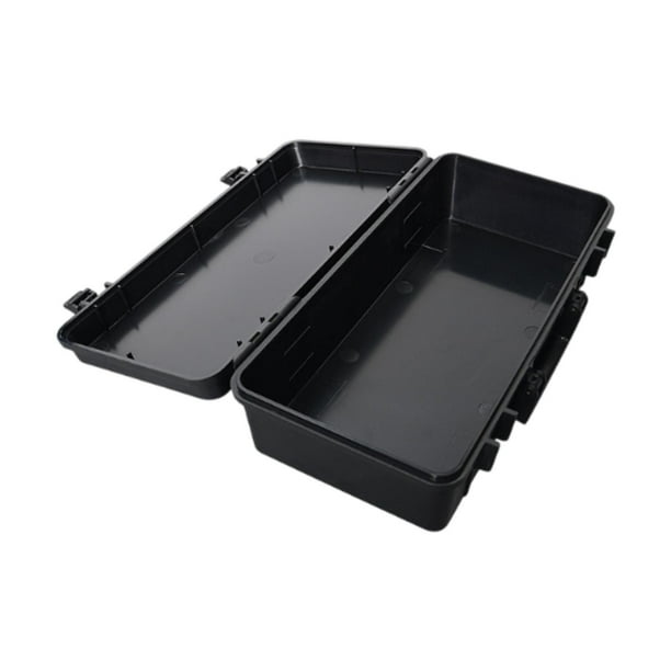 Organizador de caja de herramientas, organizador de uñas, portátil, impermeable, multiusos, para tornillos y tuercas. Negro