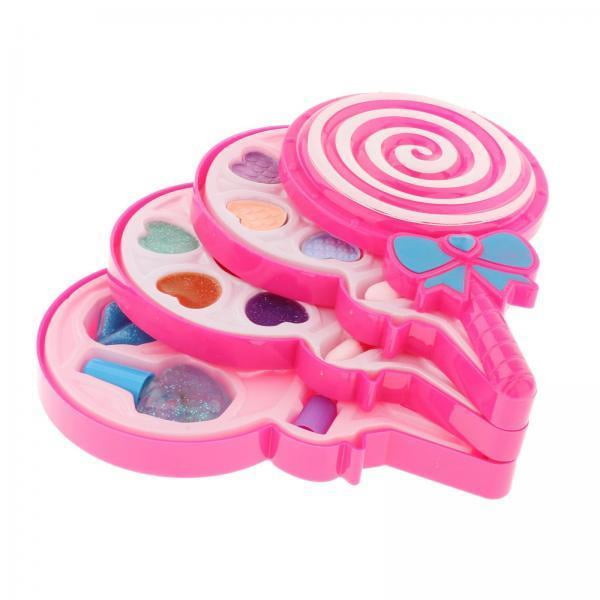 Set de Juguete de Maquillaje Baoblaze 2x para Niñas Con Bolsa de Cosméticos