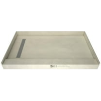 Tile Redi Rt3648l-Pvc Redi Trench 48" X 36" Rectangular Shower Base - Chrome