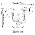 thumbnail image 4 of Tacas Disparo Alces Clear Moose Copa Navidad S 240 Ml Regalo Vidrio, 4 of 9