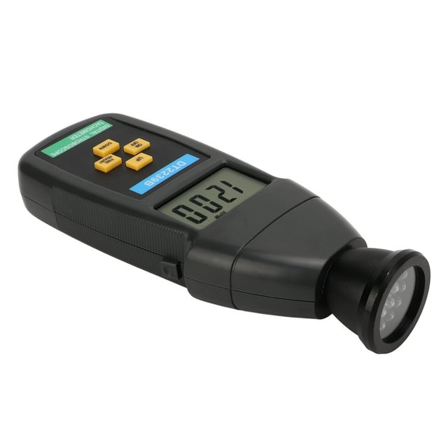 Tacómetro De Flash, Estroboscopio De Mano LCD 60-19999RPM Con Luz De Fondo Para Uso Industrial ANGGREK Digital Stroboscope
