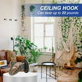 thumbnail image 7 of Uxcell Swag Hooks Heavy Duty Ceiling Hooks with Hardware Installation for Plants and Chandeliers Bronze, 7 of 7