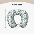 thumbnail image 5 of Daiia Vintage Blue Floral Pattern Travel Pillow 100% Pure Memory Foam Travel Neck Pillow, Airplane Pillow U-Shaped Neck Pillow Ergonomic Travel Pillow, 5 of 8