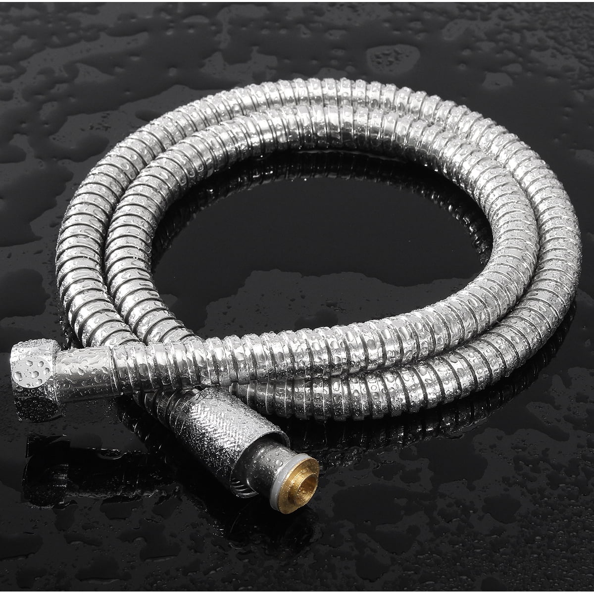 40inch/3.3FT Shower Pipe Stainless Steel+Copper Water Shower Head Flexible Hose Pipe 1M Length