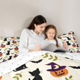 thumbnail image 5 of Manfei Cartoon Halloween 7-Piece Twin Bedding,Pink Pastel Bat Bedding Comforter Set,Reversible, 5 of 7