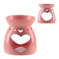 thumbnail image 5 of Warmself Delicate Romantic Metal Tealight Candle Holder Oil Tart Burner Aroma Diffuser Furnace Home Decoration Heart Shaped Hollow Out White, 5 of 5