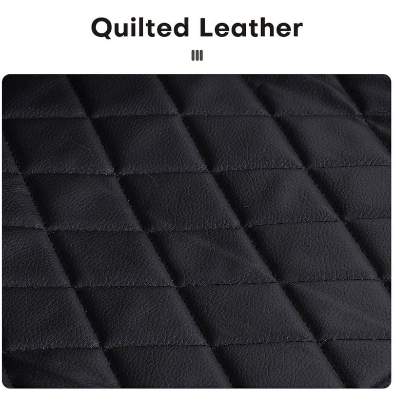 Otoez PU Leather Full Seat Cover Set, Black 5-Piece photo 8
