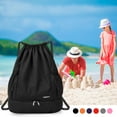thumbnail image 2 of Graflsoa Waterproof Foldable Backpack with Wet-Dry Separation for Gym, Yoga, and Travel - Black Large Size, 2 of 6