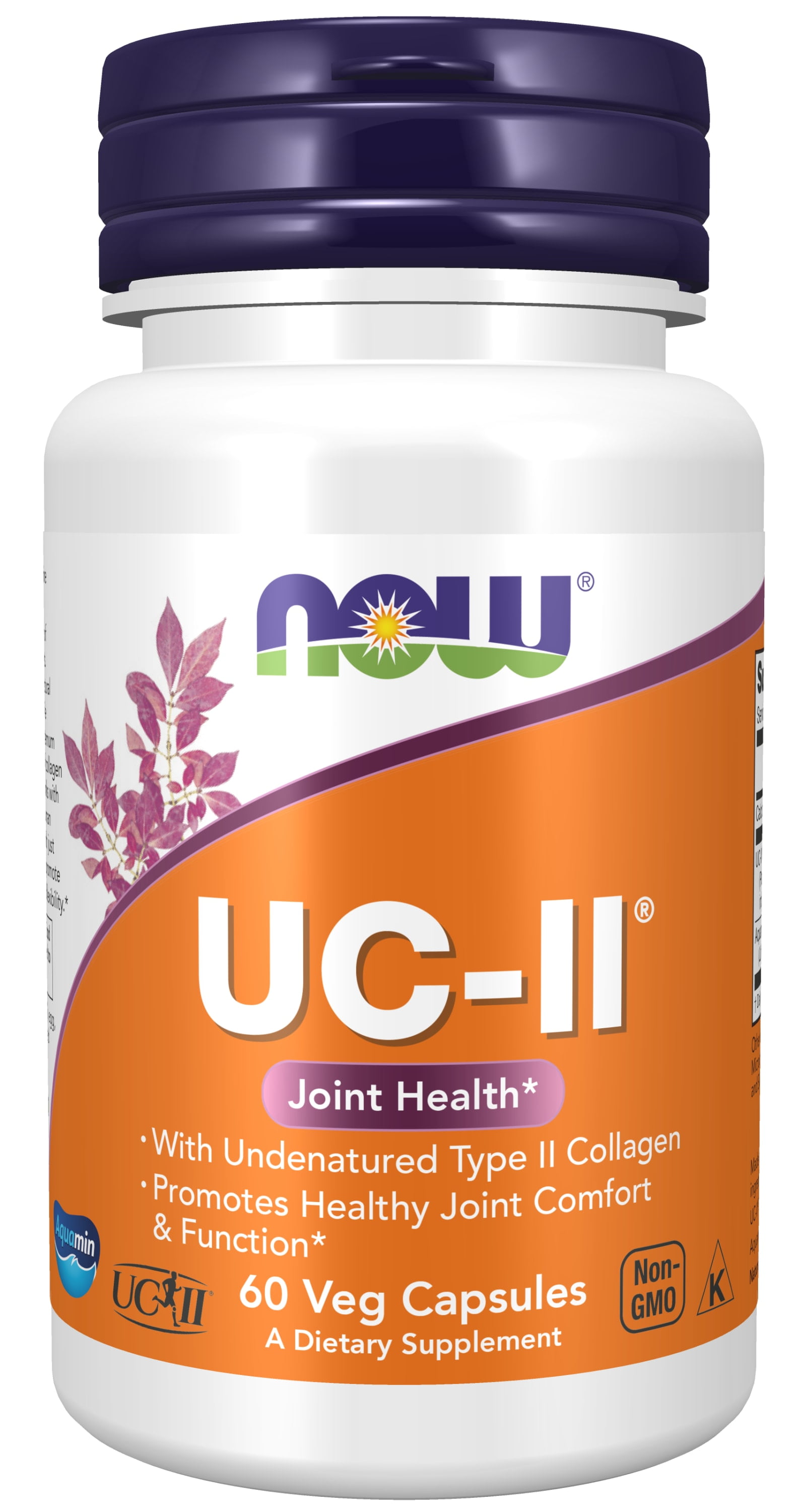 NOW Supplements, UC-II Type II Collagen with Undenatured Type II Collagen, 60 Veg Capsules