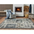 thumbnail image 3 of MDA Home Wild Life Gray Polypropylene Area Rug - 2'1'' x 3'3'', 3 of 5