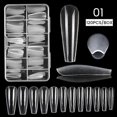 thumbnail image 1 of 120Pcs False Full Nail Tips Quick Building Mold Tips Nail Dual Forms Finger Extension Nail Art UV extension Easy Find Nail Tools, 1 of 4