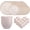 Beige, variant on 48 Pcs Light Grey Plastic Wheat Straw Dinnerware Plates and Bowls Set,Camping Dish Set for 12, Dishwasher Safe Dinnerware Sets, Unbreakable Plates,Camping Dish Sets