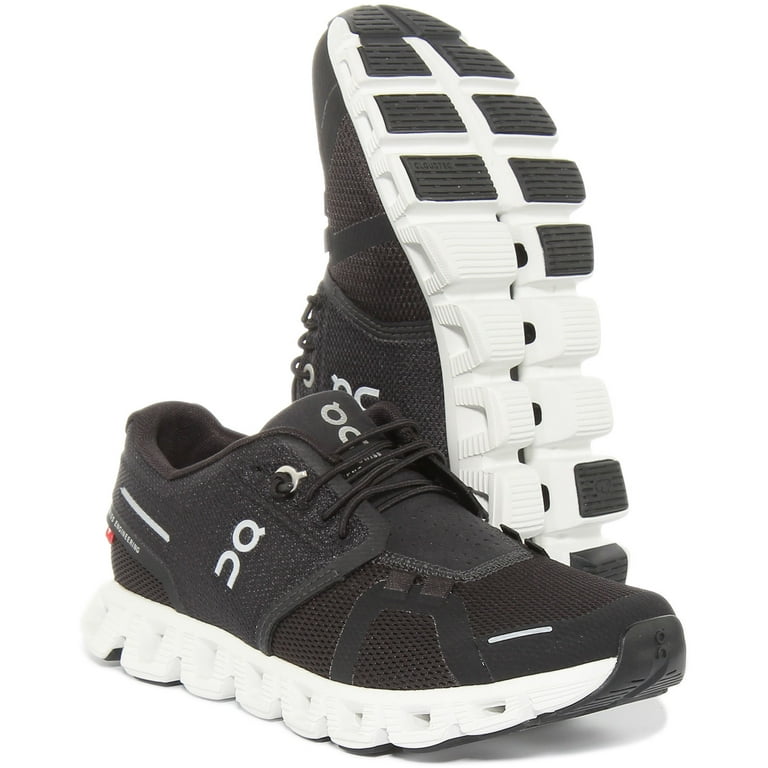靴 on cloud5 BLACK/WHITE On-Women's Cloud 5, Black/White, Size 7.5 Medium, Zero