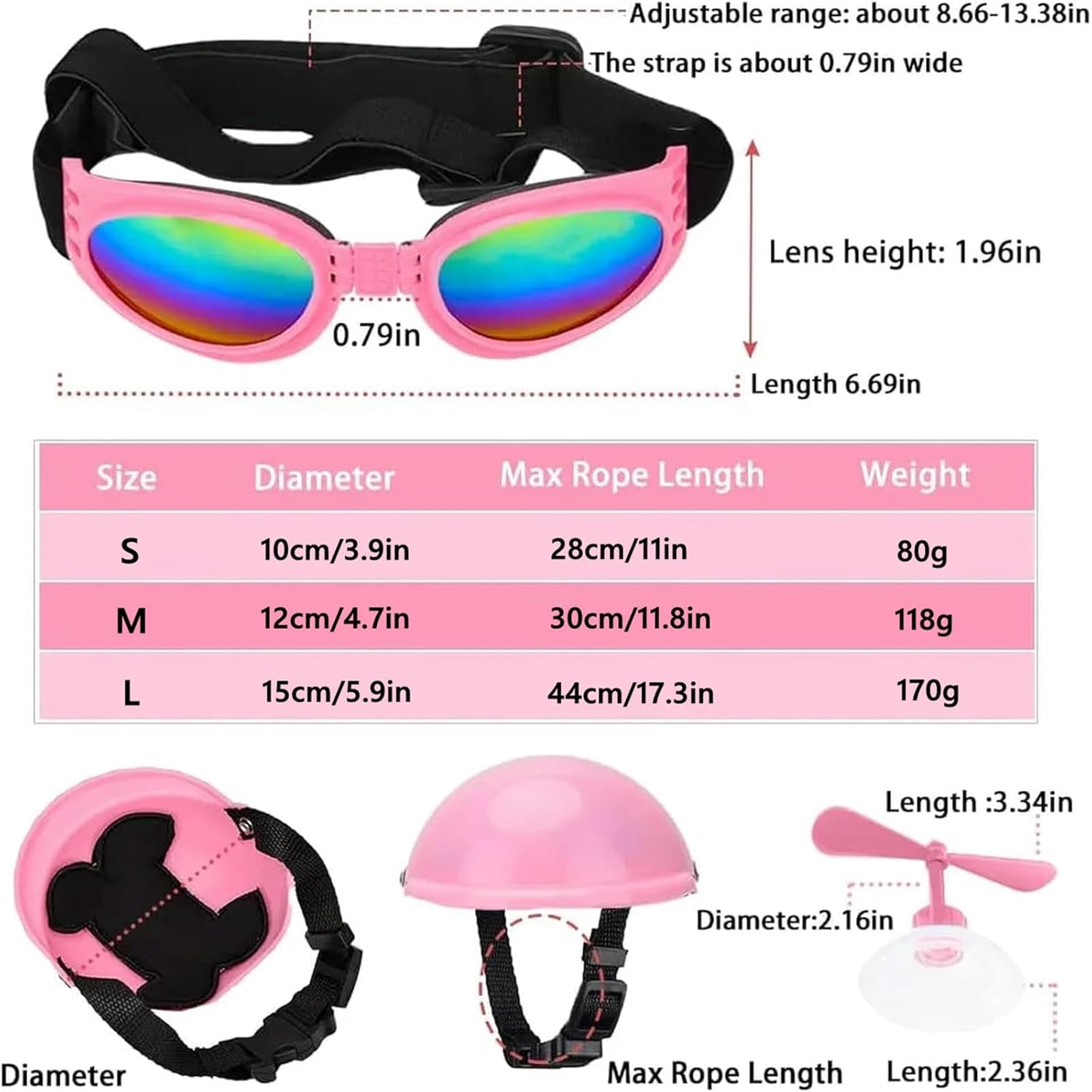 UOSIA Butterfly Dog Dress with Pink Tutu Funny Dog Clothes with Wing