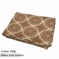 thumbnail image 5 of Ethnic Floor Pillow Lounger Cover, Mandala Style Floral Flower with Abstract Paisley Backdrop Art Print, Nap Mat Printed Fabric Case for 5 Pillows, 88" x 36", Dark Brown Pale Brown, by Ambesonne, 5 of 5