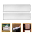 thumbnail image 2 of 25 portaetiquetas adhesivos de plástico transparente para cajones, estanterías, buzones, bibliotecas y aulas., 2 of 8