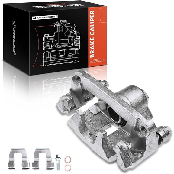 A-Premium Disc Brake Caliper Assembly with Bracket Compatible with Buick Rendezvous 2002-2007 Chevrolet Venture 1997-2005 Pontiac Aztek Montana Rear Right Passenger Side