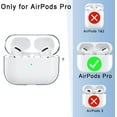 thumbnail image 2 of 13in1 Clear AirPods Pro Case Cover Accessories Set Kit, TPU Soft Silicone Protective Case for Apple AirPods Pro Charging Case with Keychain Compatible with Apple AirPods Pro Case Transparent 2019, 2 of 7