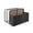 Brown, variant on MAROUTE Poolside Float Storage Organizer with Wheels, 3-Section Outdoor Patio Storage Box, 39.5"L x 31.5"W x 30"H, Gray