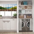 thumbnail image 5 of LALILO Kitchen Curtain Valance Sunny Day With Landscape And Rod Pocket Window Curtain 52"x 18" Set of 2, 5 of 5