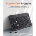 thumbnail image 3 of CHESONA Galaxy Tab S9 Fe Case with Keyboard, Galaxy Tab S9 Keyboard Case, Magnetic Detachable & 7-Color Backlit Wireless Keyboard, Slim Folio Case with S P, 3 of 8