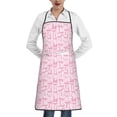 thumbnail image 2 of Zufioo Ribbon Bow for Lock Hem Apron with Pockets, Stain and Oil Proof Tie-down Apron for Cooking Barbecue Restaurant, Unisex-One Size, 2 of 9