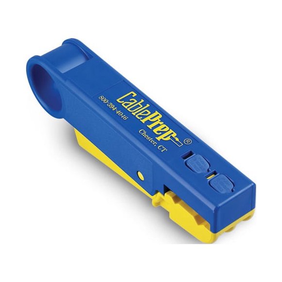 CablePrep SCPT-6591 Super CPT Cable Stripping Tool RG-6, RG-59, RG-7, and RG-11 Long Cables