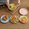 5pcs Eco-Friendly Simple Dishes Safe Dinnerware Wheat Straw Plates in Various Color