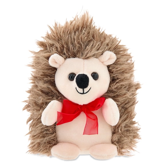 Small Hedgehog Plush, Brown, 6", Valentine's Day by Way To Celebrate