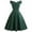 Green, variant on IROINNID Sleeveless V-Neck Dress For Women Summer Off Shoulder Vintage Party Swing Dress Solid Color Knee-Length Empire Dress