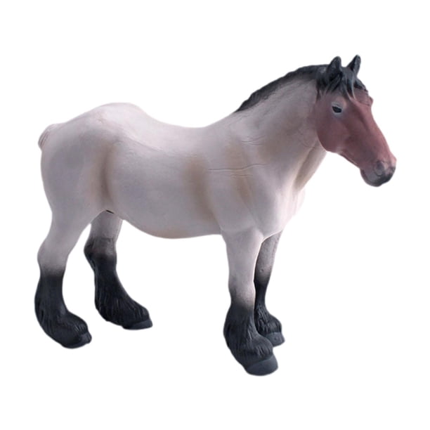 Figura de caballo de PVC, modelo de animal, estatua decorativa coleccionable para oficina Estilo B