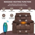 thumbnail image 5 of LEGAHOME Oversize Lift Recliner Chair, Electric Power Lift Chair with Heated and Massage Function, Large Fabric Recliner with Remotes & Cup Holders, Wide Seat Lounge Sofa for Big and Tall, Coffee, 5 of 12