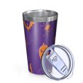 thumbnail image 2 of 16oz Tumblers Halloween Spider Bat Pattern Stainless Steel Vacuum Insulated Double Wall Travel Tumbler Cups Mug with Lid and Straw,Cleaning Brush for Coffee,Tea, 2 of 4