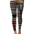 thumbnail image 2 of Halloween Leggings for Women Elastic High Waist Lifting Spooky Print Tights Pants Workout Yoga Pants, 2 of 7