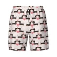 thumbnail image 4 of Lsque Mens Swim Trunks Dachshund And Hearts Pattern - Bathing Suit Compression Liner - Beach Swim Shorts Swimwear - (S-3XL) - Stretch Quick Dry -Medium, 4 of 9